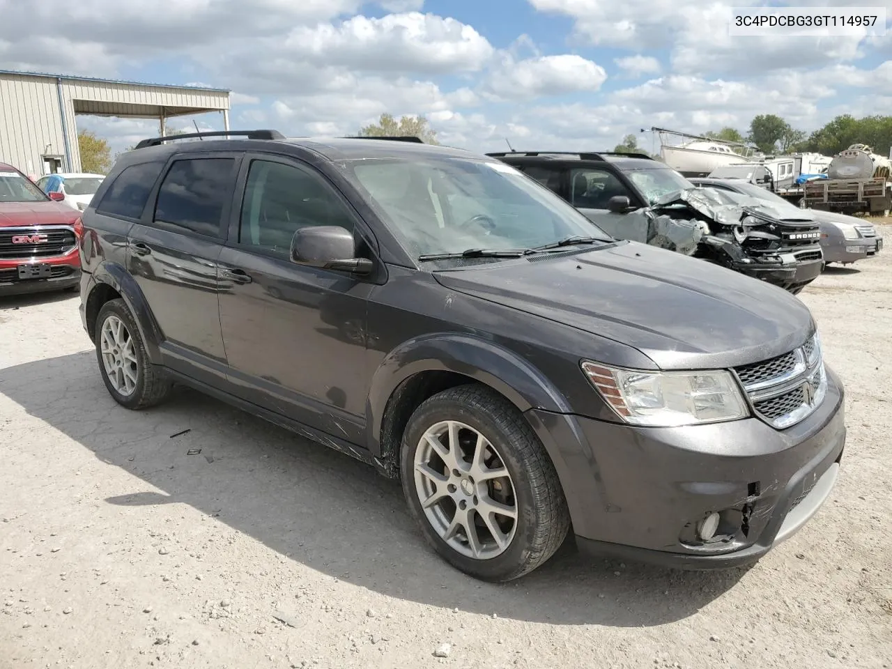 2016 Dodge Journey Sxt VIN: 3C4PDCBG3GT114957 Lot: 71635134