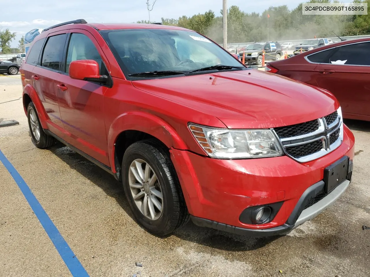 2016 Dodge Journey Sxt VIN: 3C4PDCBG9GT165895 Lot: 71736084