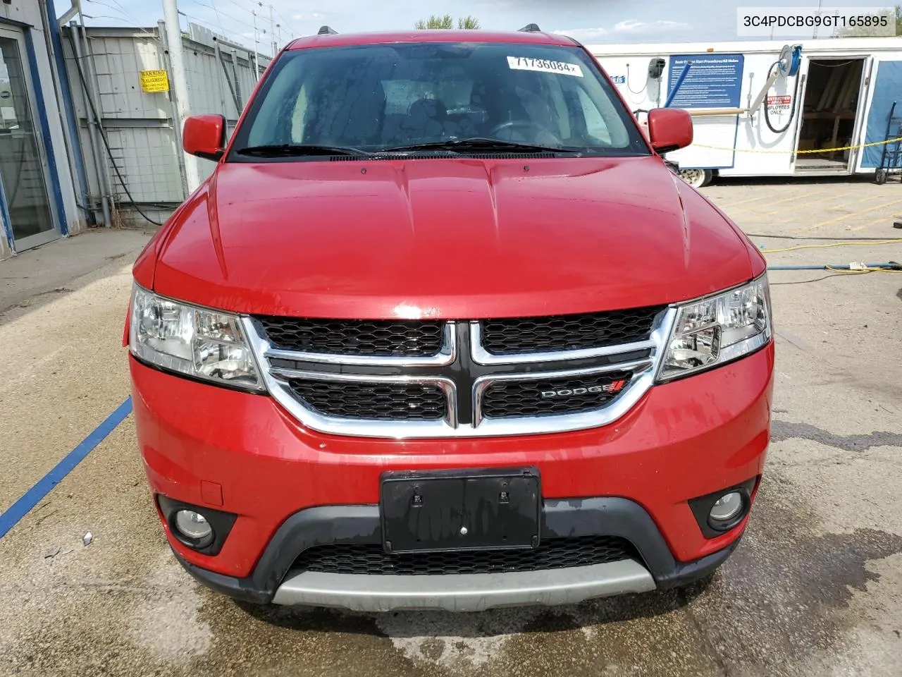 2016 Dodge Journey Sxt VIN: 3C4PDCBG9GT165895 Lot: 71736084