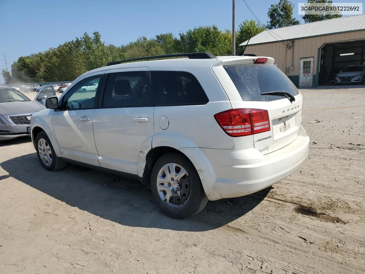 2016 Dodge Journey Se VIN: 3C4PDCABXGT222692 Lot: 71785134