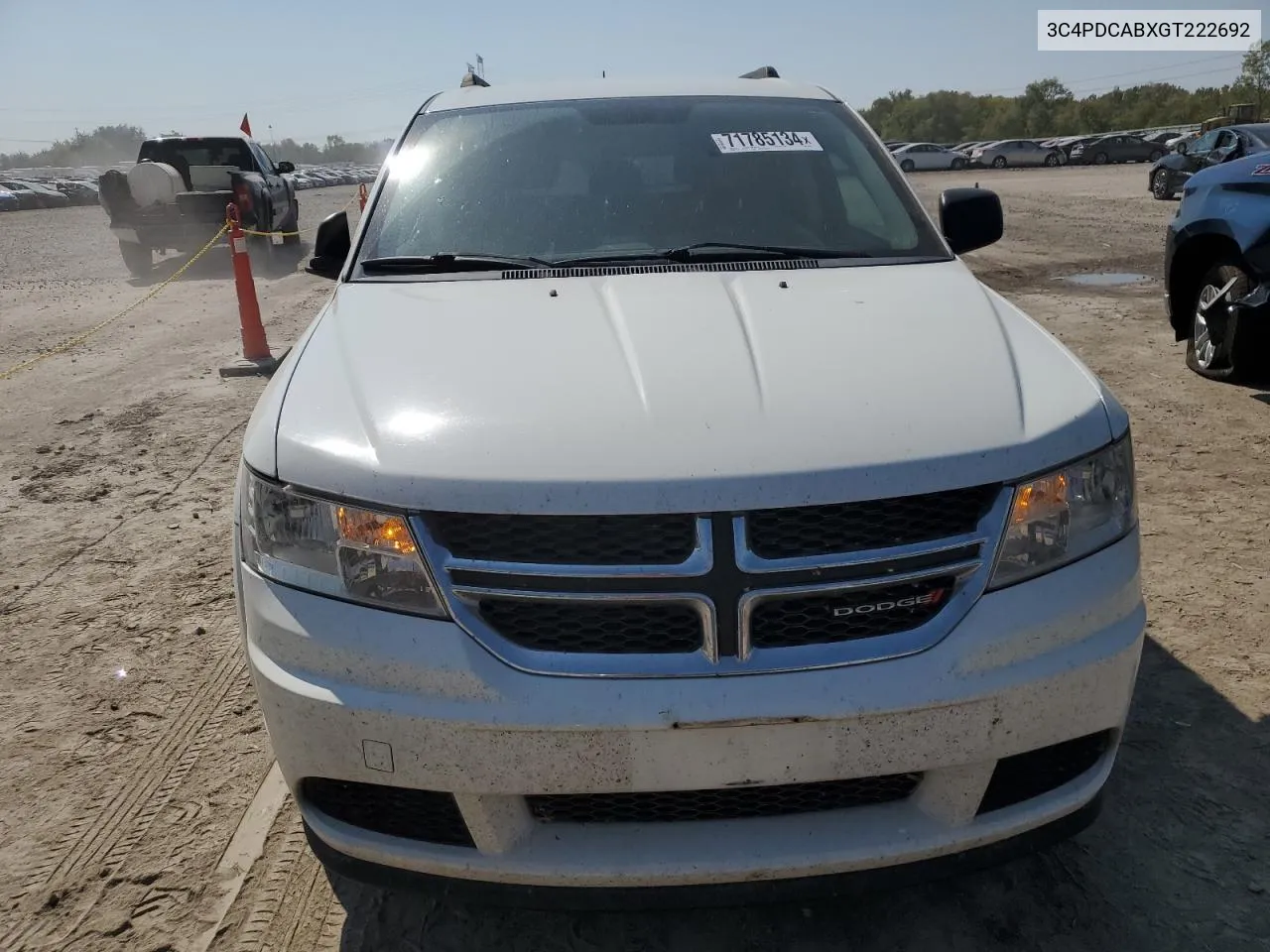 2016 Dodge Journey Se VIN: 3C4PDCABXGT222692 Lot: 71785134