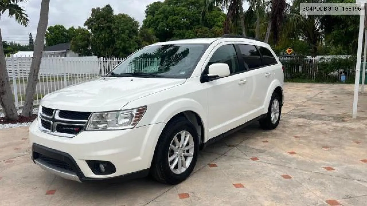 2016 Dodge Journey Sx VIN: 3C4PDDBG1GT168196 Lot: 71869224