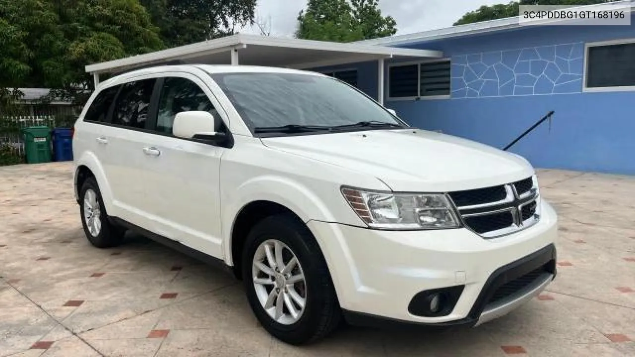 2016 Dodge Journey Sx VIN: 3C4PDDBG1GT168196 Lot: 71869224