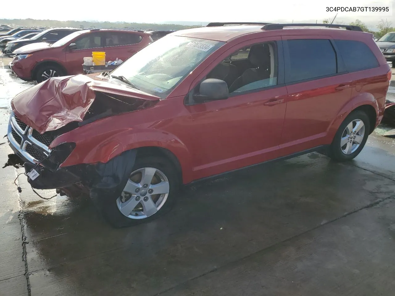 2016 Dodge Journey Se VIN: 3C4PDCAB7GT139995 Lot: 71873534