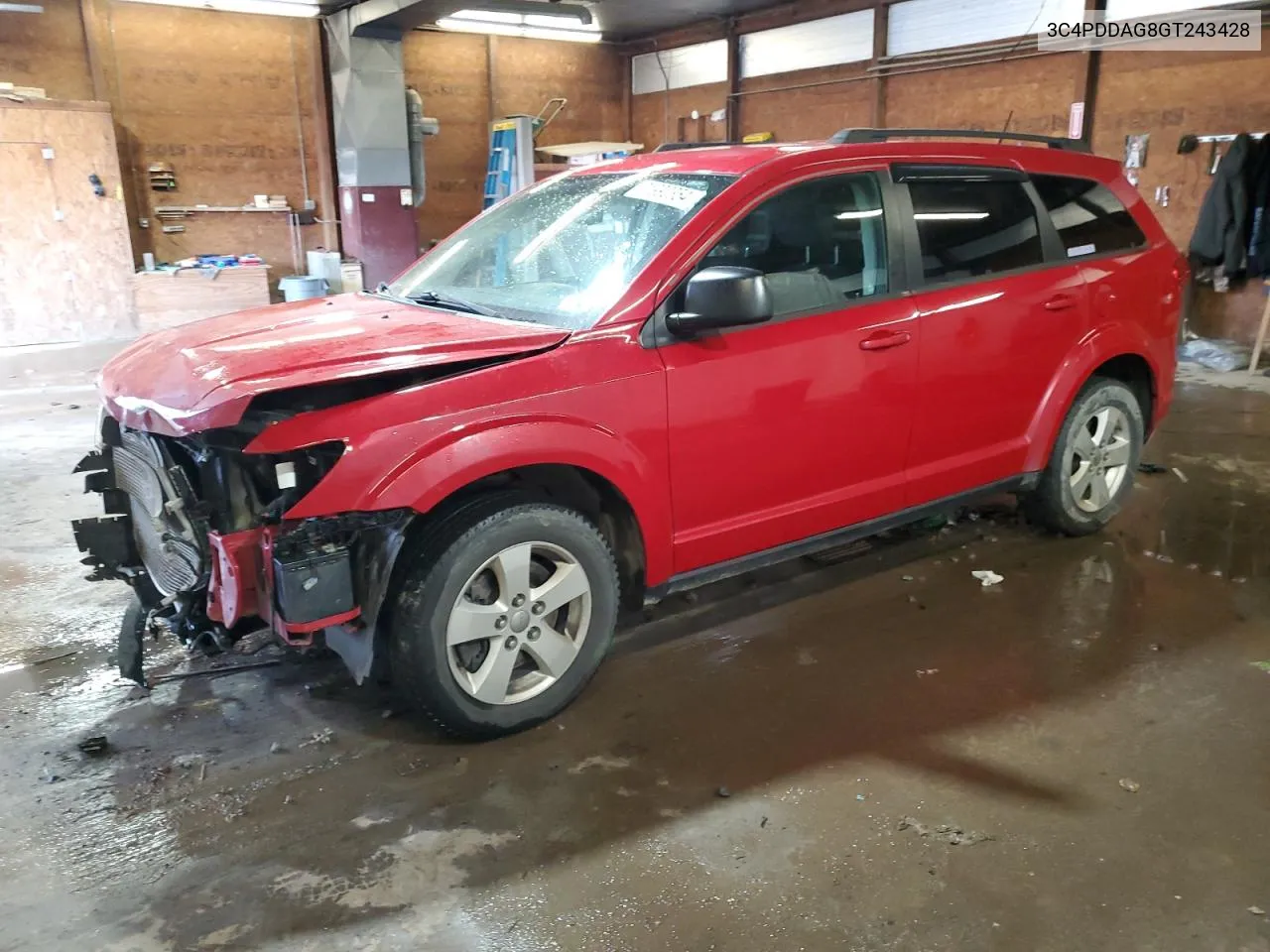 2016 Dodge Journey Se VIN: 3C4PDDAG8GT243428 Lot: 71990354