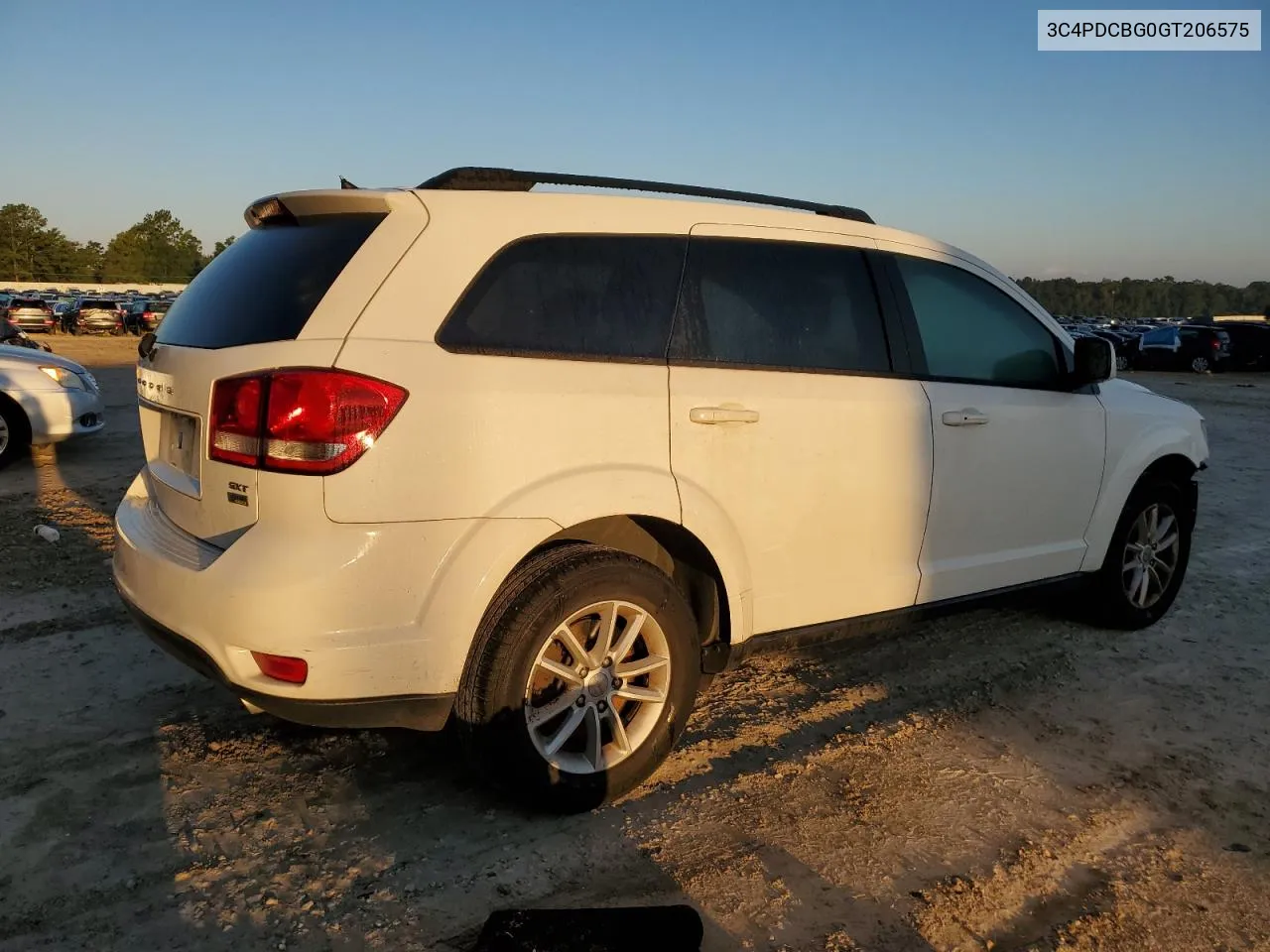 2016 Dodge Journey Sxt VIN: 3C4PDCBG0GT206575 Lot: 72032694