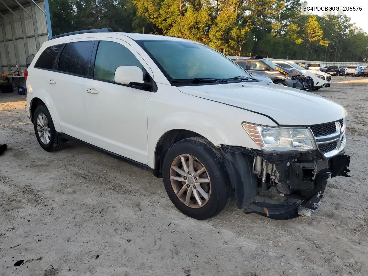 2016 Dodge Journey Sxt VIN: 3C4PDCBG0GT206575 Lot: 72032694