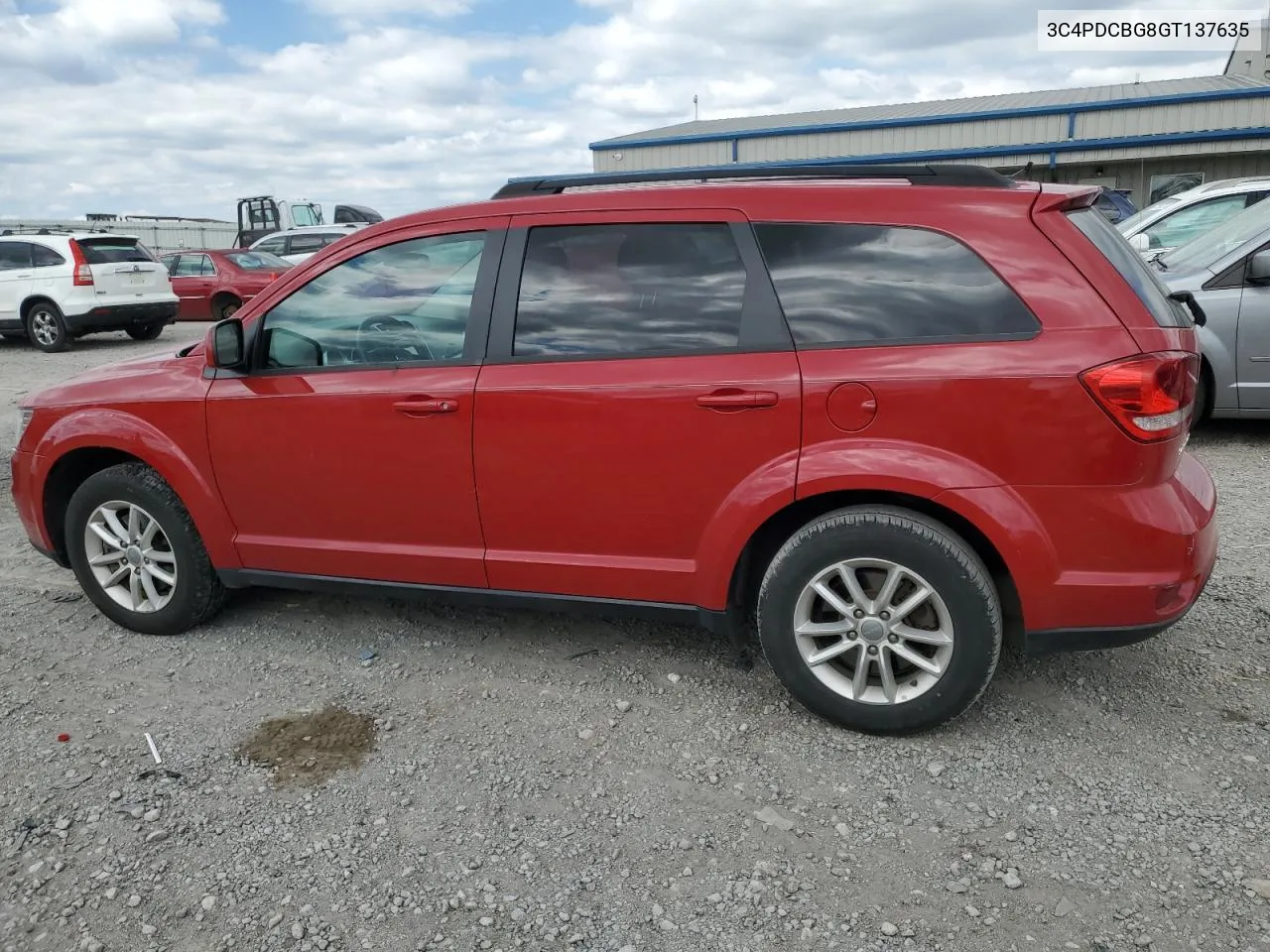 2016 Dodge Journey Sxt VIN: 3C4PDCBG8GT137635 Lot: 72034264