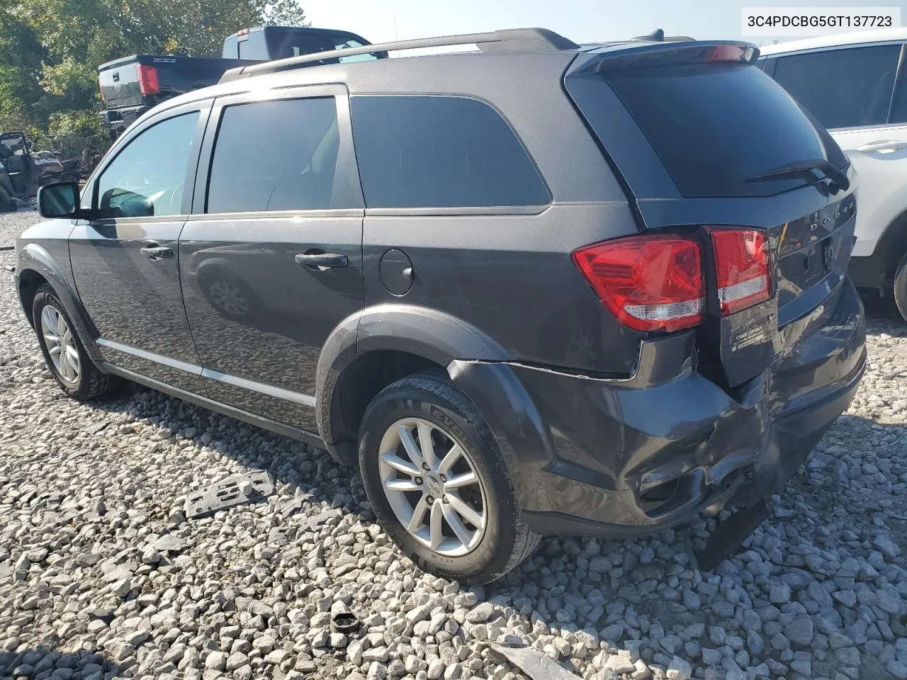 2016 Dodge Journey Sxt VIN: 3C4PDCBG5GT137723 Lot: 72085904