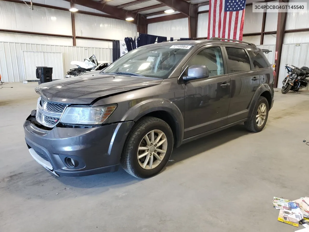 2016 Dodge Journey Sxt VIN: 3C4PDCBG4GT145540 Lot: 72149964