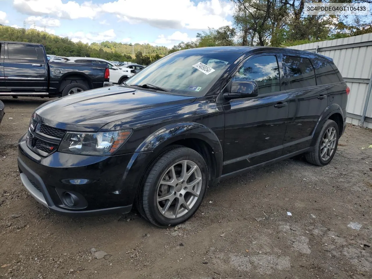 2016 Dodge Journey R/T VIN: 3C4PDDEG4GT106433 Lot: 72409054