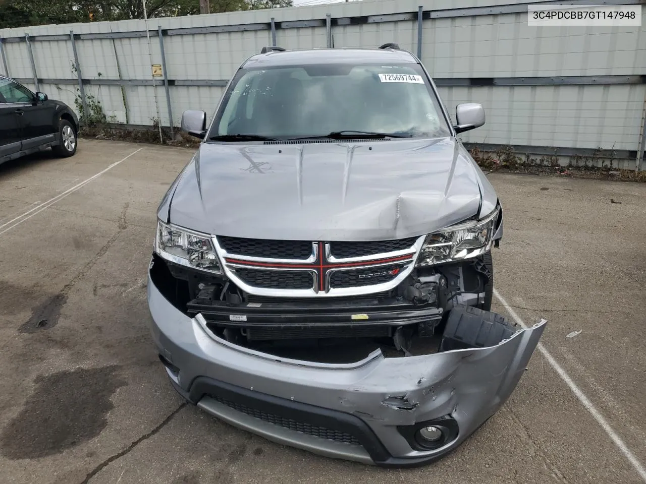 2016 Dodge Journey Sxt VIN: 3C4PDCBB7GT147948 Lot: 72569744