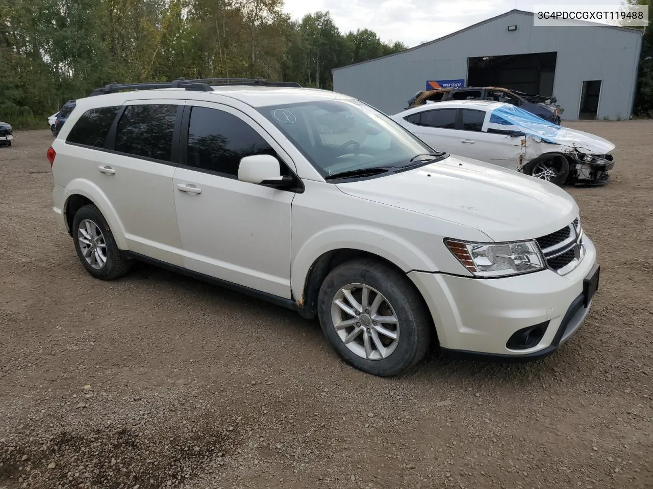 2016 Dodge Journey Sxt VIN: 3C4PDCCGXGT119488 Lot: 72590814