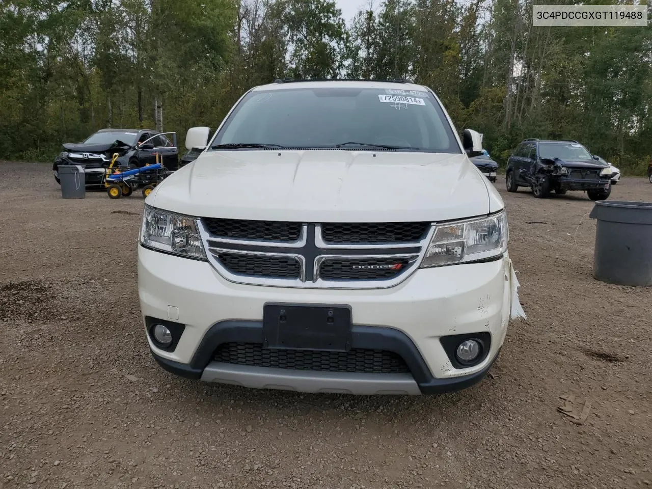 2016 Dodge Journey Sxt VIN: 3C4PDCCGXGT119488 Lot: 72590814