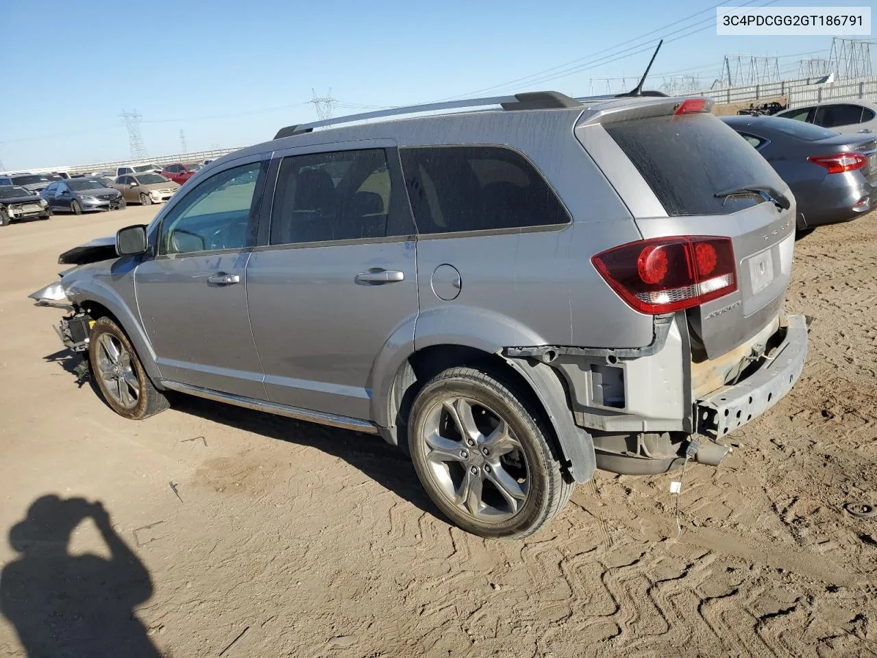 2016 Dodge Journey Crossroad VIN: 3C4PDCGG2GT186791 Lot: 72760224