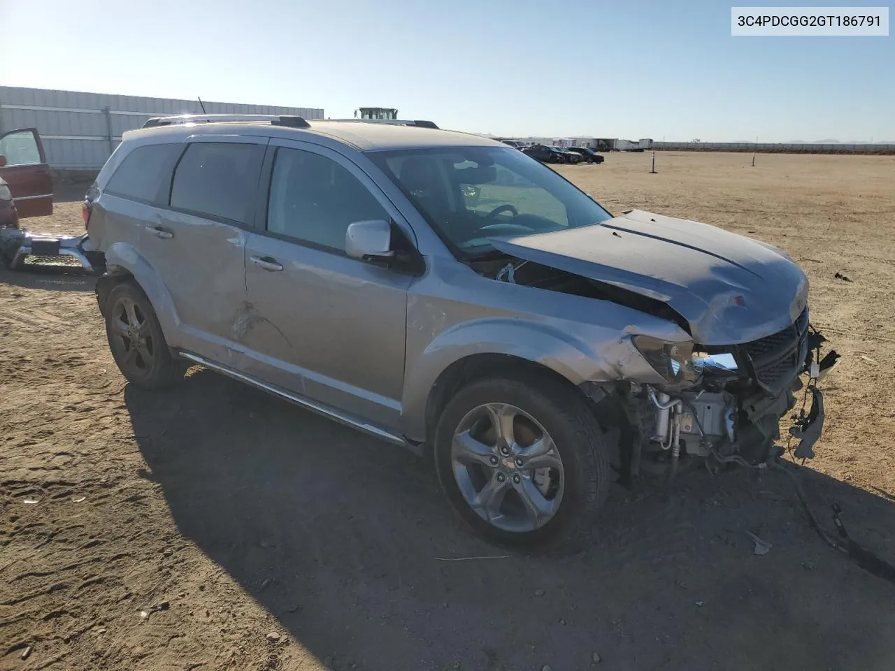 2016 Dodge Journey Crossroad VIN: 3C4PDCGG2GT186791 Lot: 72760224