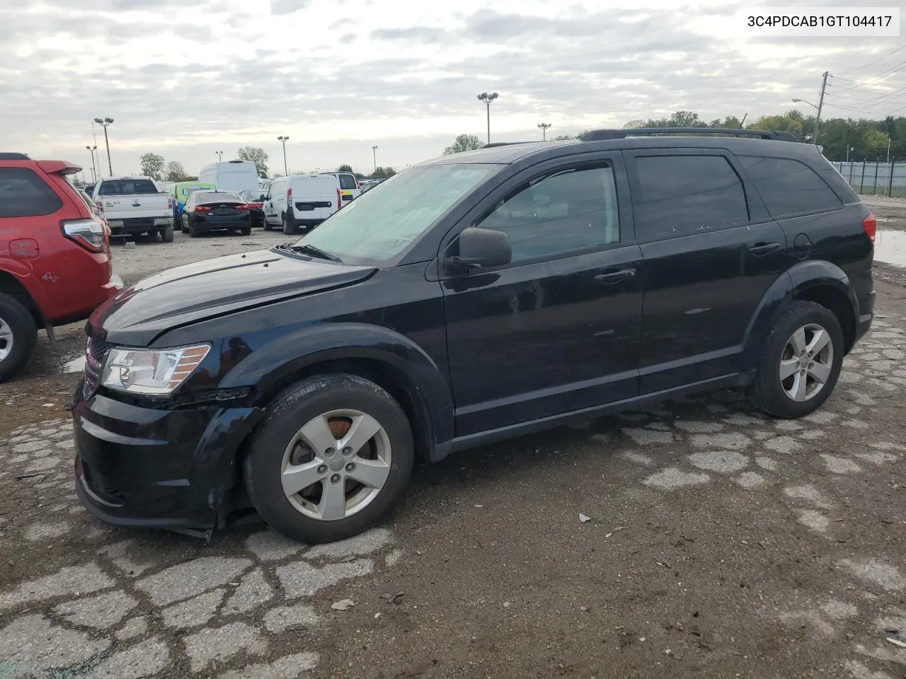 2016 Dodge Journey Se VIN: 3C4PDCAB1GT104417 Lot: 72927204