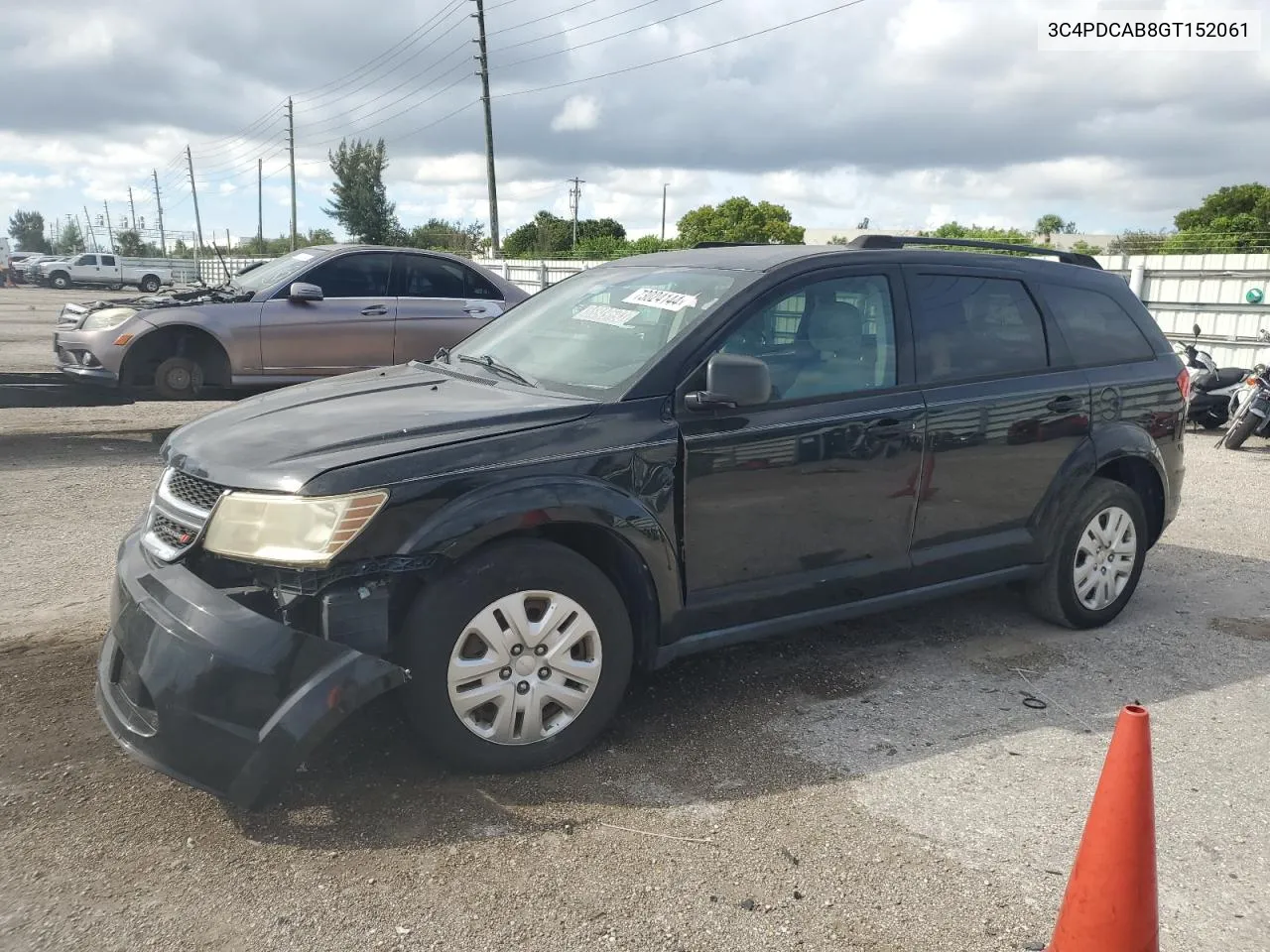 2016 Dodge Journey Se VIN: 3C4PDCAB8GT152061 Lot: 73024144