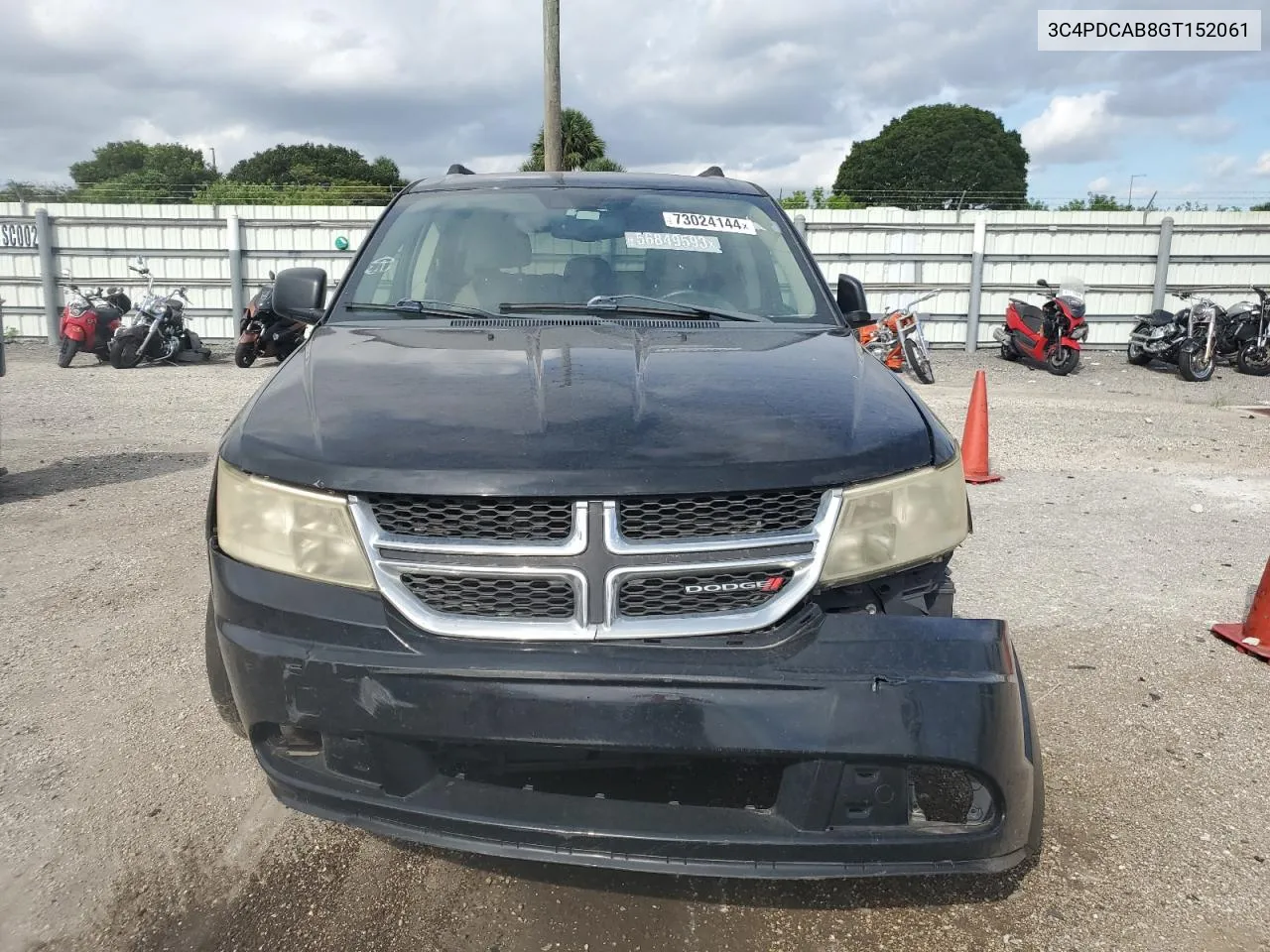 2016 Dodge Journey Se VIN: 3C4PDCAB8GT152061 Lot: 73024144