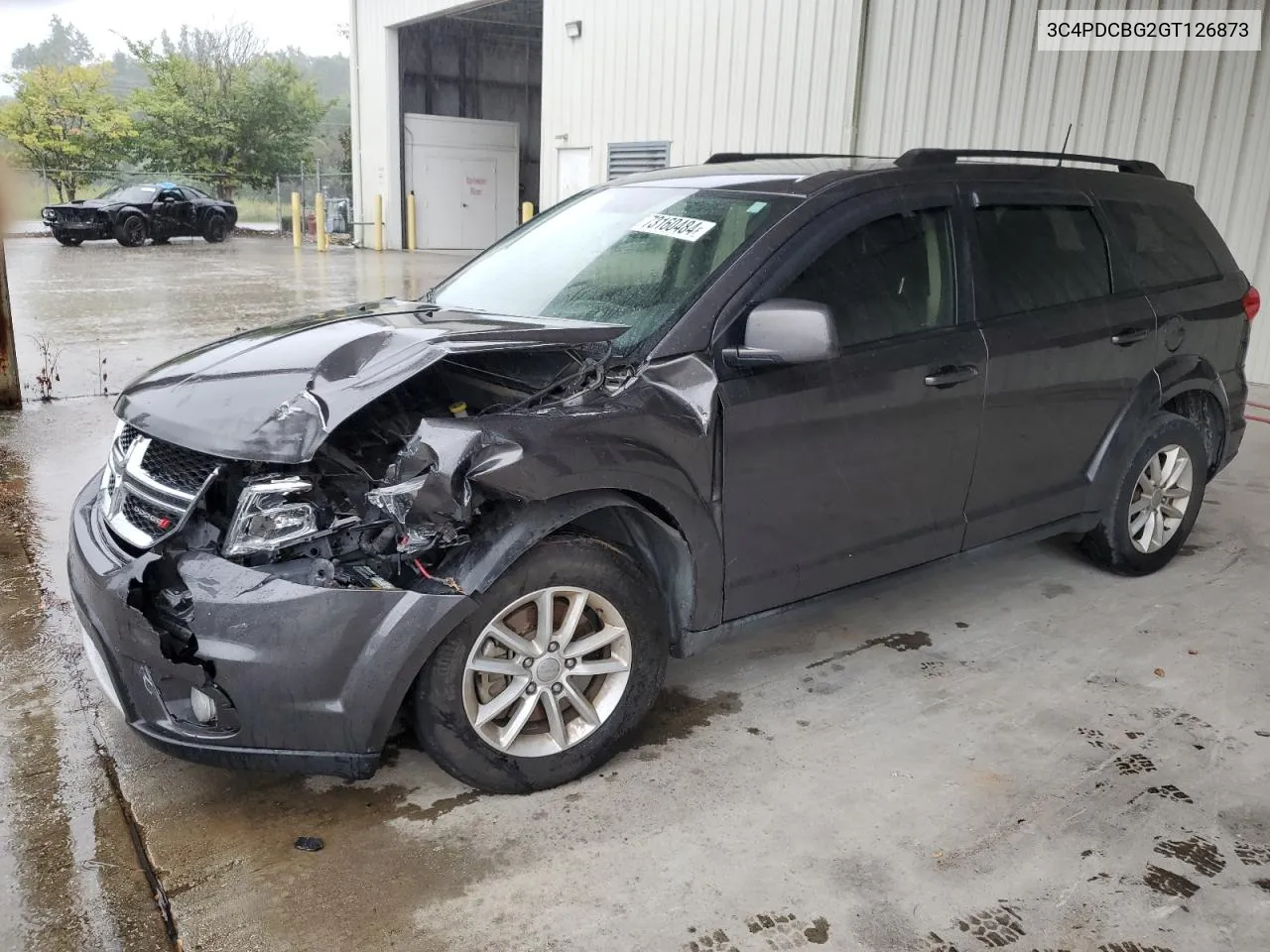 2016 Dodge Journey Sxt VIN: 3C4PDCBG2GT126873 Lot: 73160484