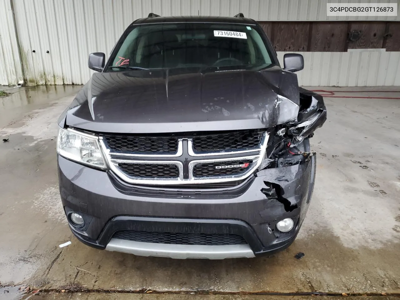 2016 Dodge Journey Sxt VIN: 3C4PDCBG2GT126873 Lot: 73160484