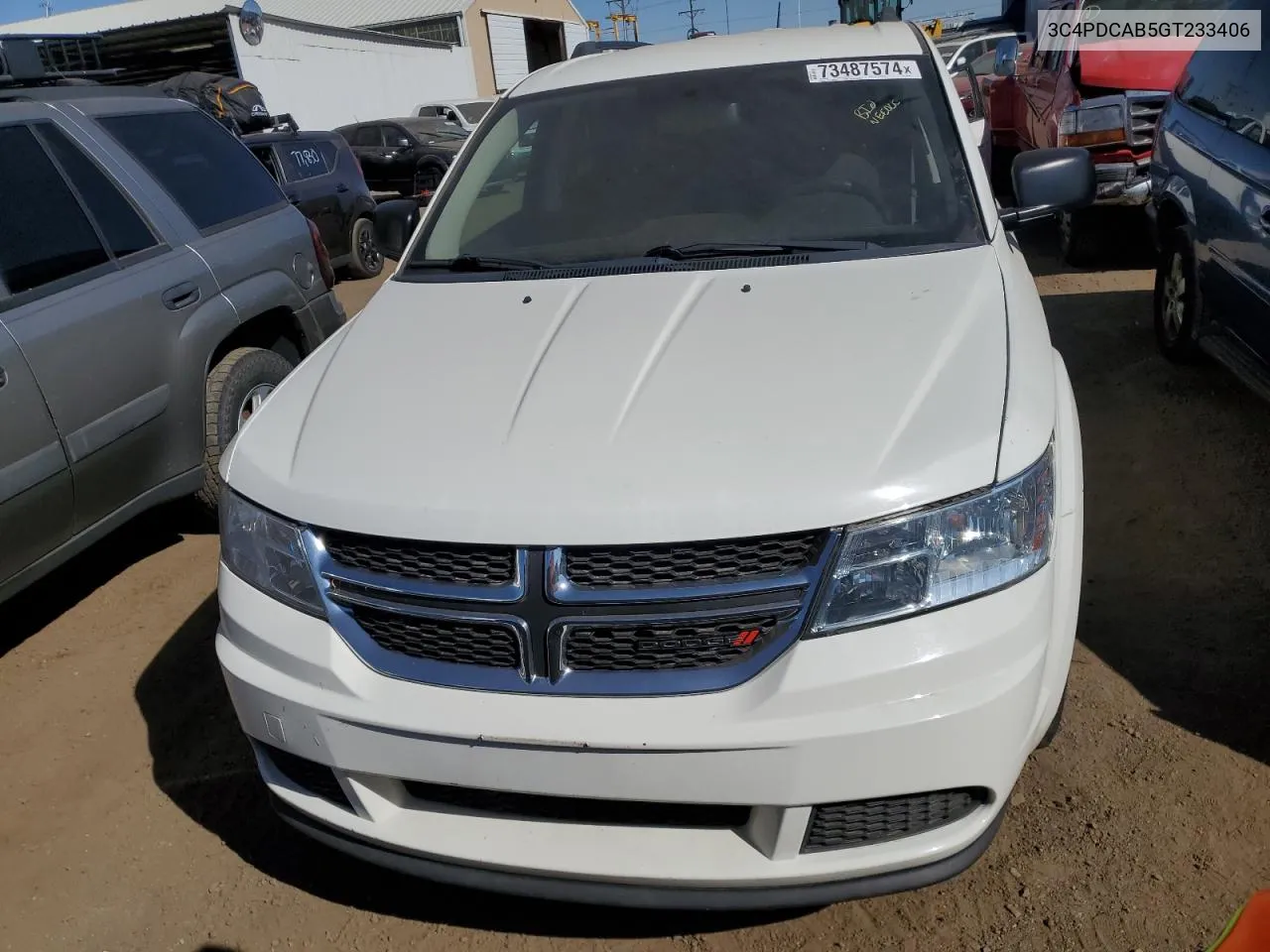 2016 Dodge Journey Se VIN: 3C4PDCAB5GT233406 Lot: 73487574