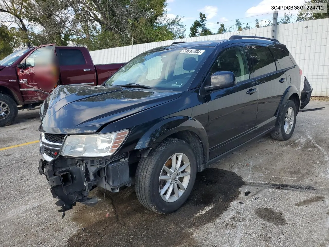 2016 Dodge Journey Sxt VIN: 3C4PDCBG8GT224712 Lot: 73516634