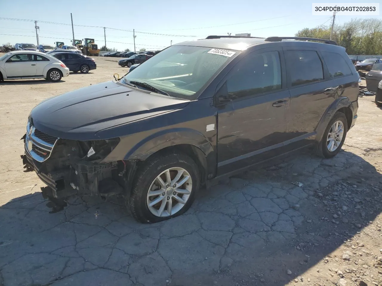 2016 Dodge Journey Sxt VIN: 3C4PDCBG4GT202853 Lot: 73523254