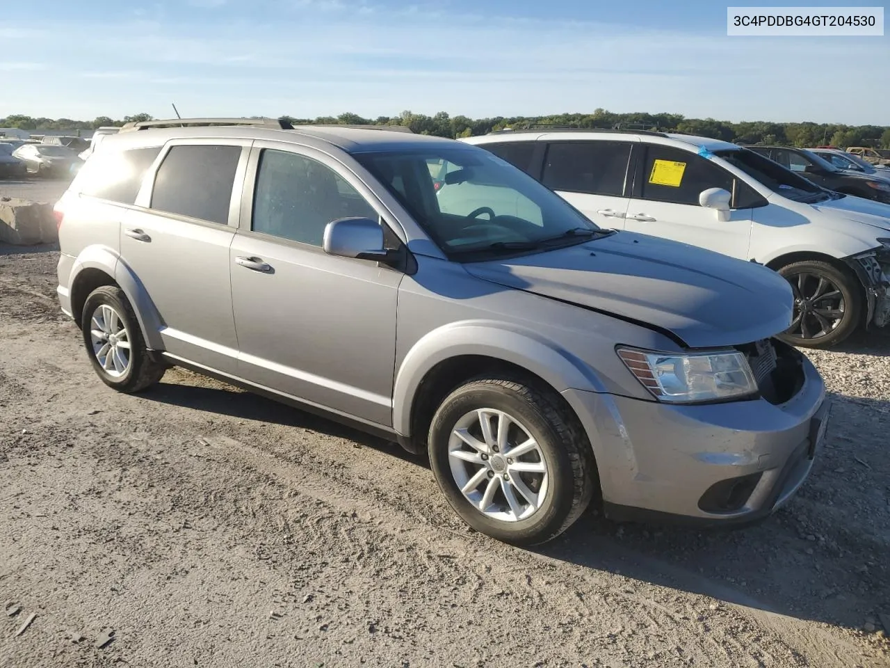 2016 Dodge Journey Sxt VIN: 3C4PDDBG4GT204530 Lot: 73593104