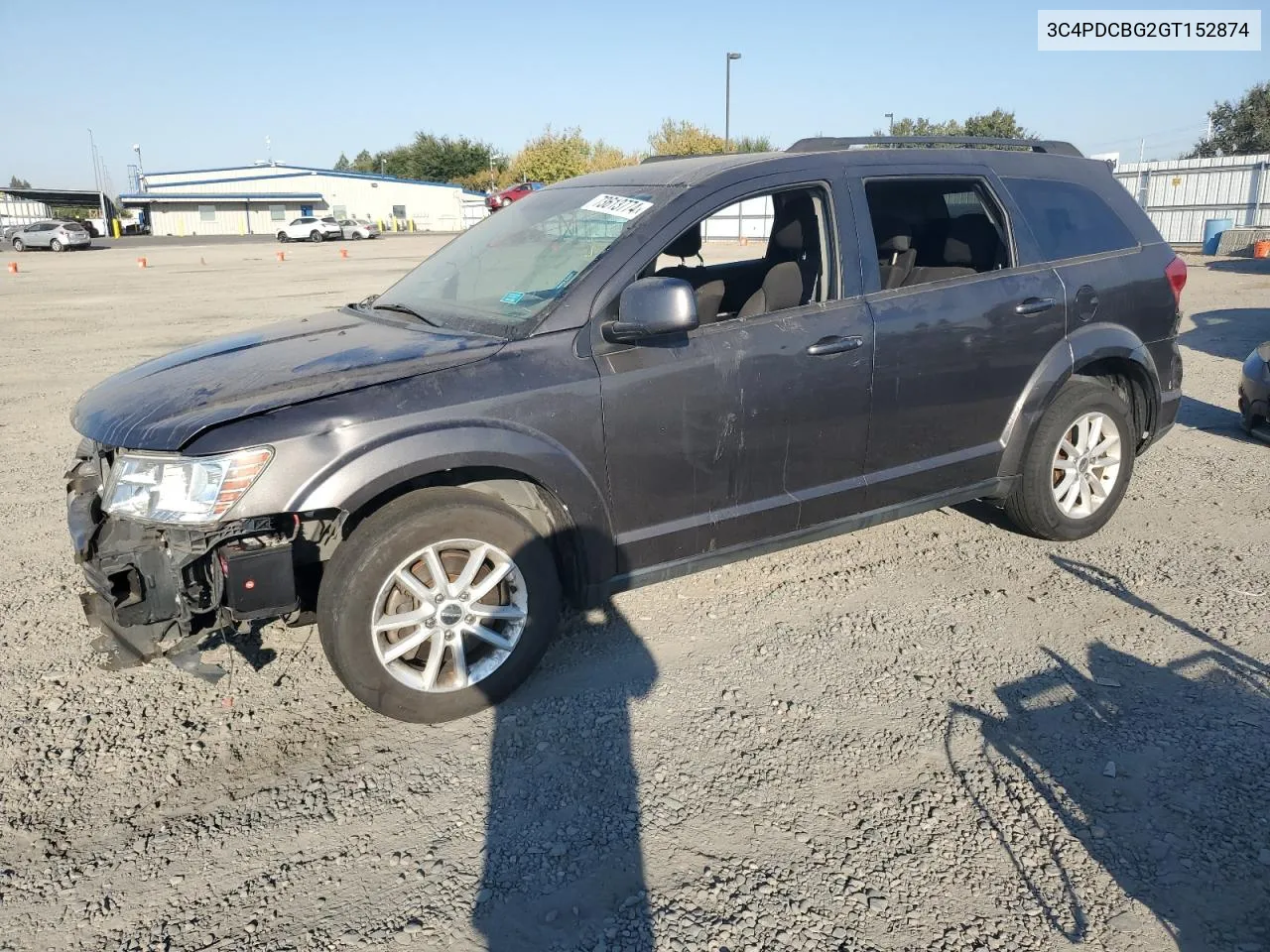 2016 Dodge Journey Sxt VIN: 3C4PDCBG2GT152874 Lot: 73613774