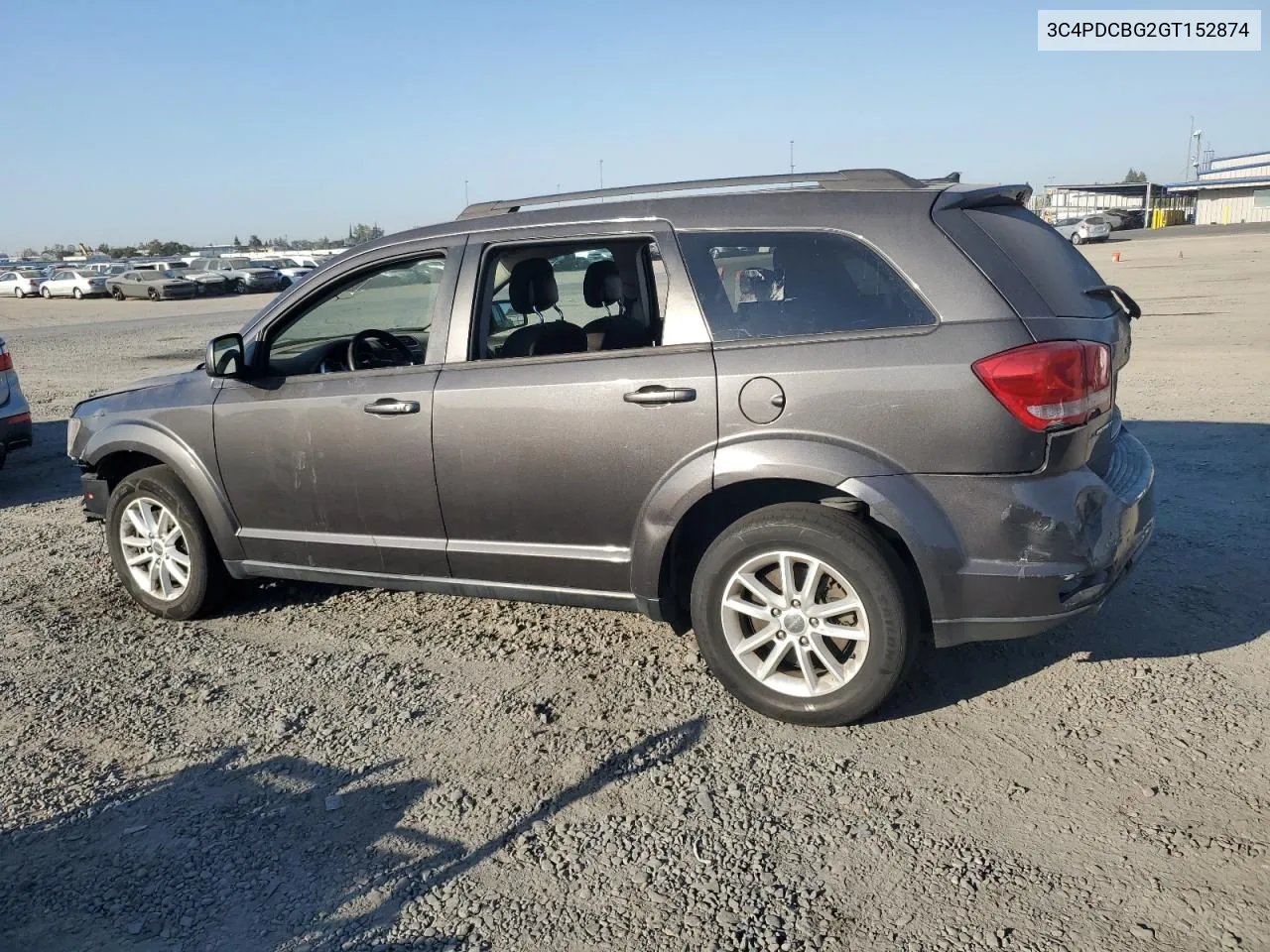 2016 Dodge Journey Sxt VIN: 3C4PDCBG2GT152874 Lot: 73613774