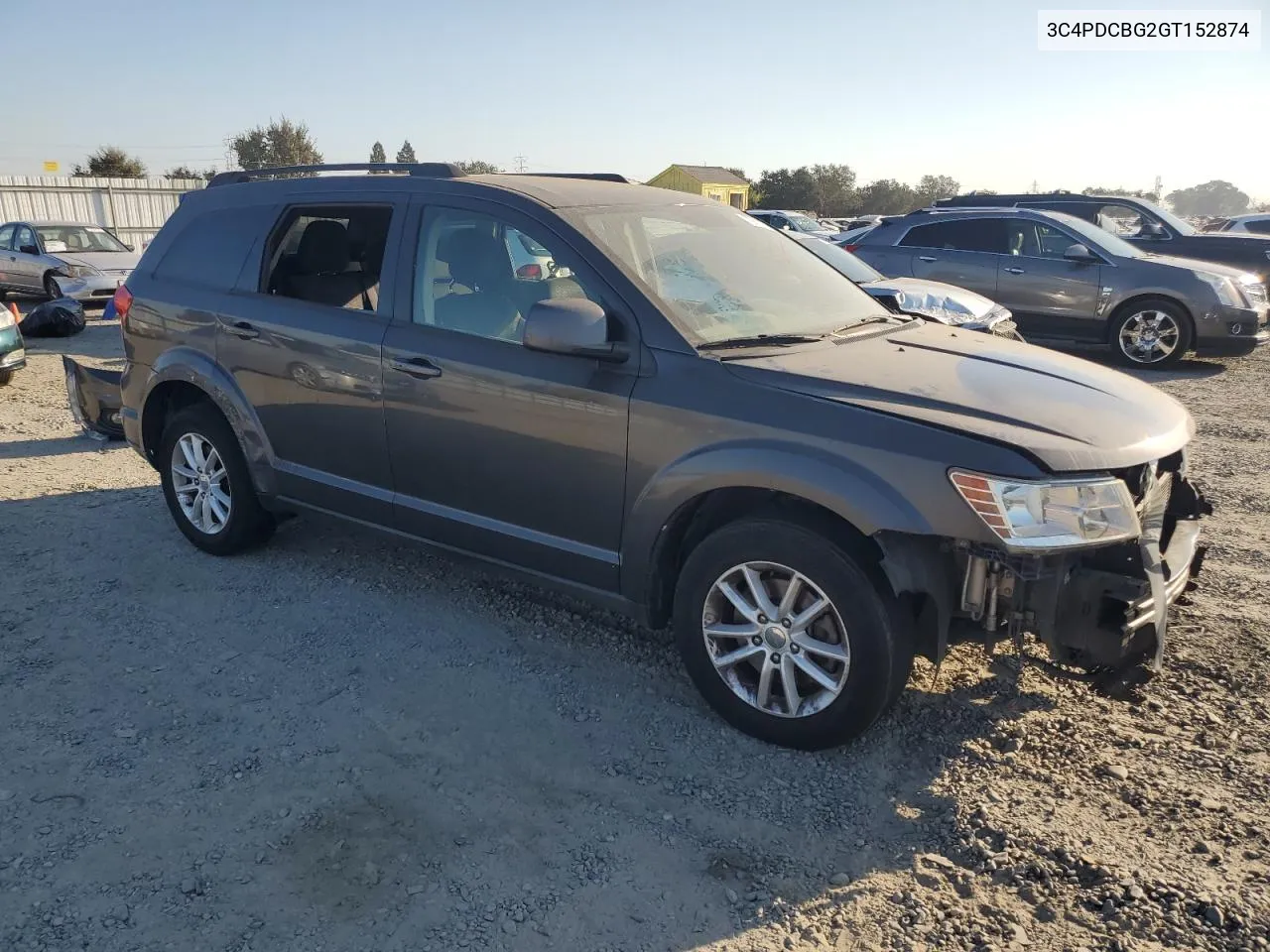 2016 Dodge Journey Sxt VIN: 3C4PDCBG2GT152874 Lot: 73613774