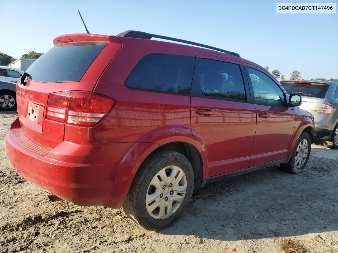 2016 Dodge Journey Se VIN: 3C4PDCAB7GT147496 Lot: 73809864