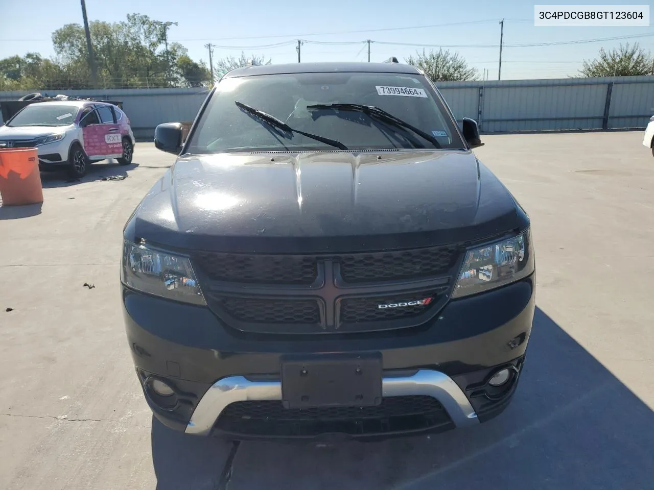 2016 Dodge Journey Crossroad VIN: 3C4PDCGB8GT123604 Lot: 73994664