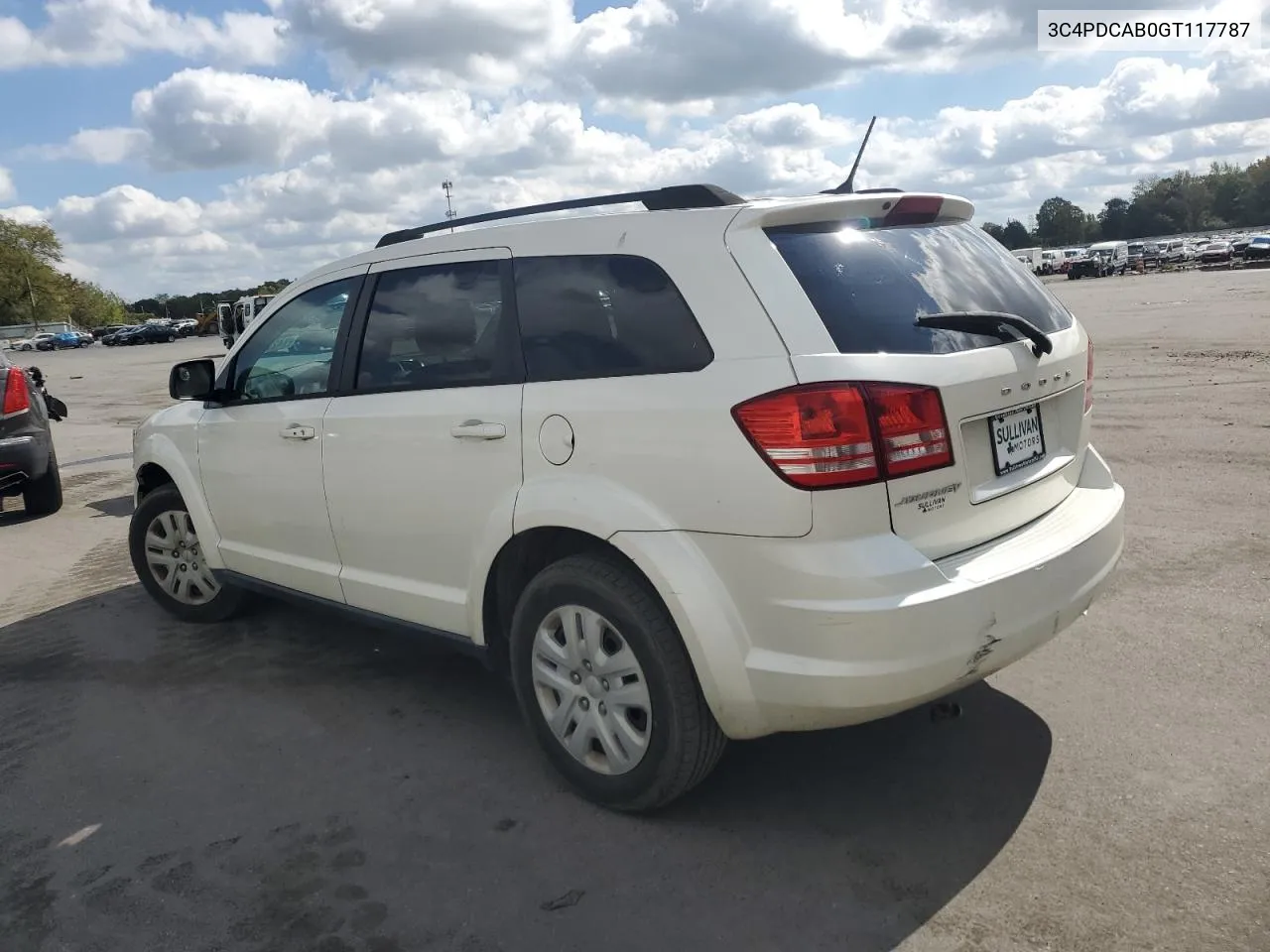 2016 Dodge Journey Se VIN: 3C4PDCAB0GT117787 Lot: 74273024