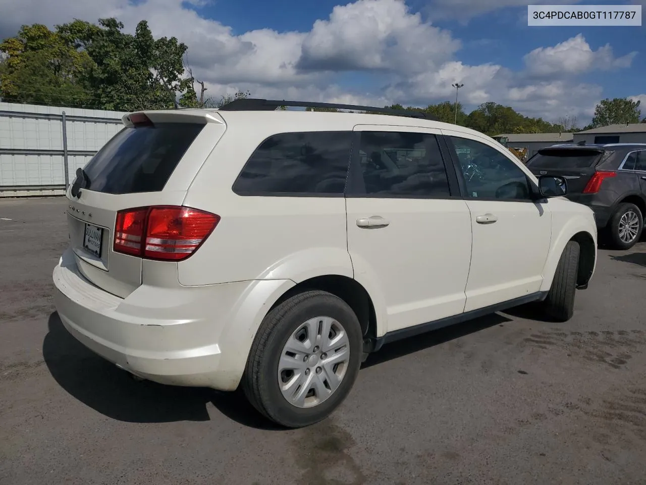 2016 Dodge Journey Se VIN: 3C4PDCAB0GT117787 Lot: 74273024