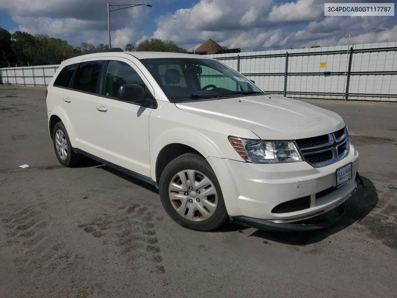 2016 Dodge Journey Se VIN: 3C4PDCAB0GT117787 Lot: 74273024