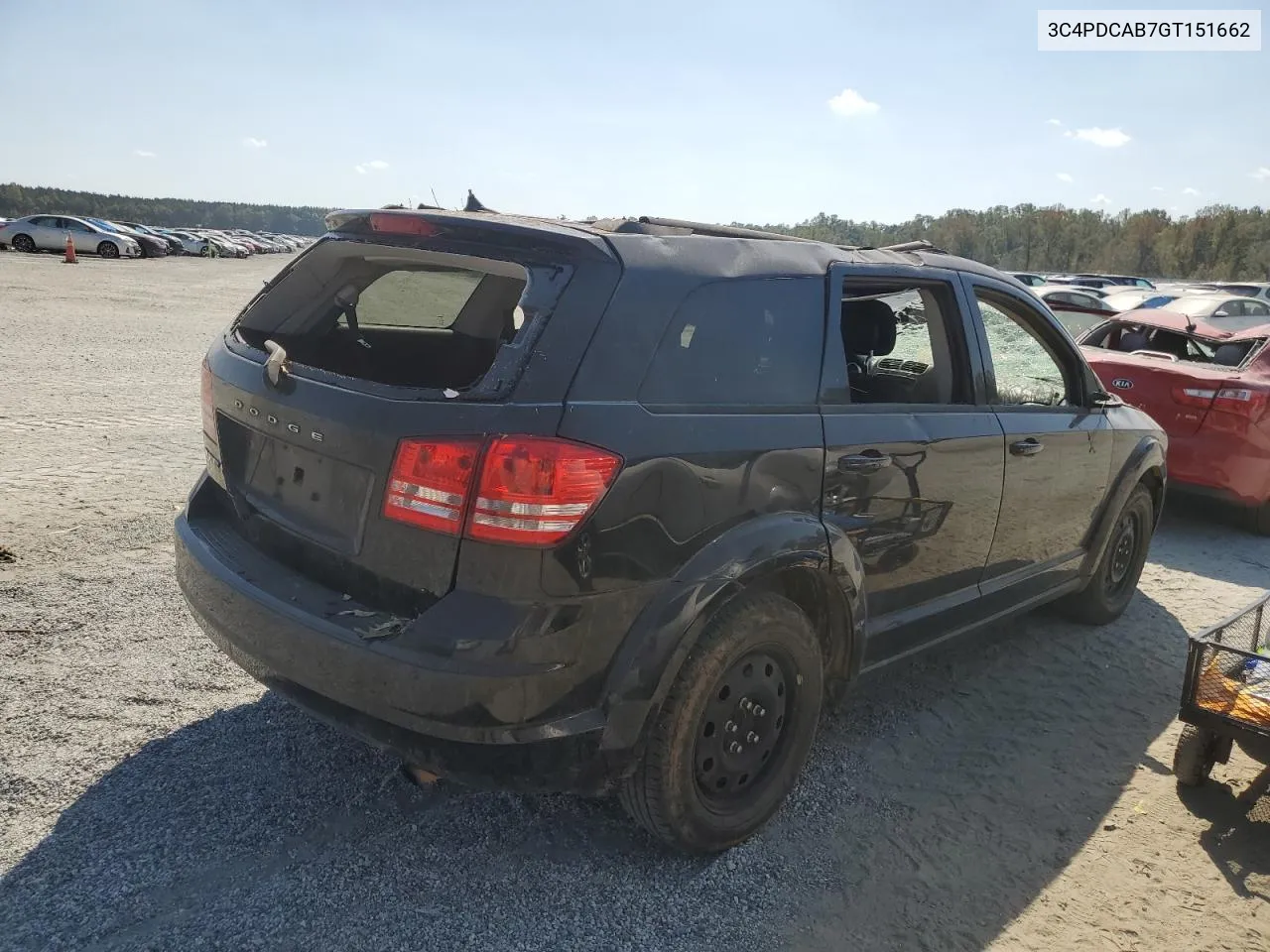 2016 Dodge Journey Se VIN: 3C4PDCAB7GT151662 Lot: 74275884