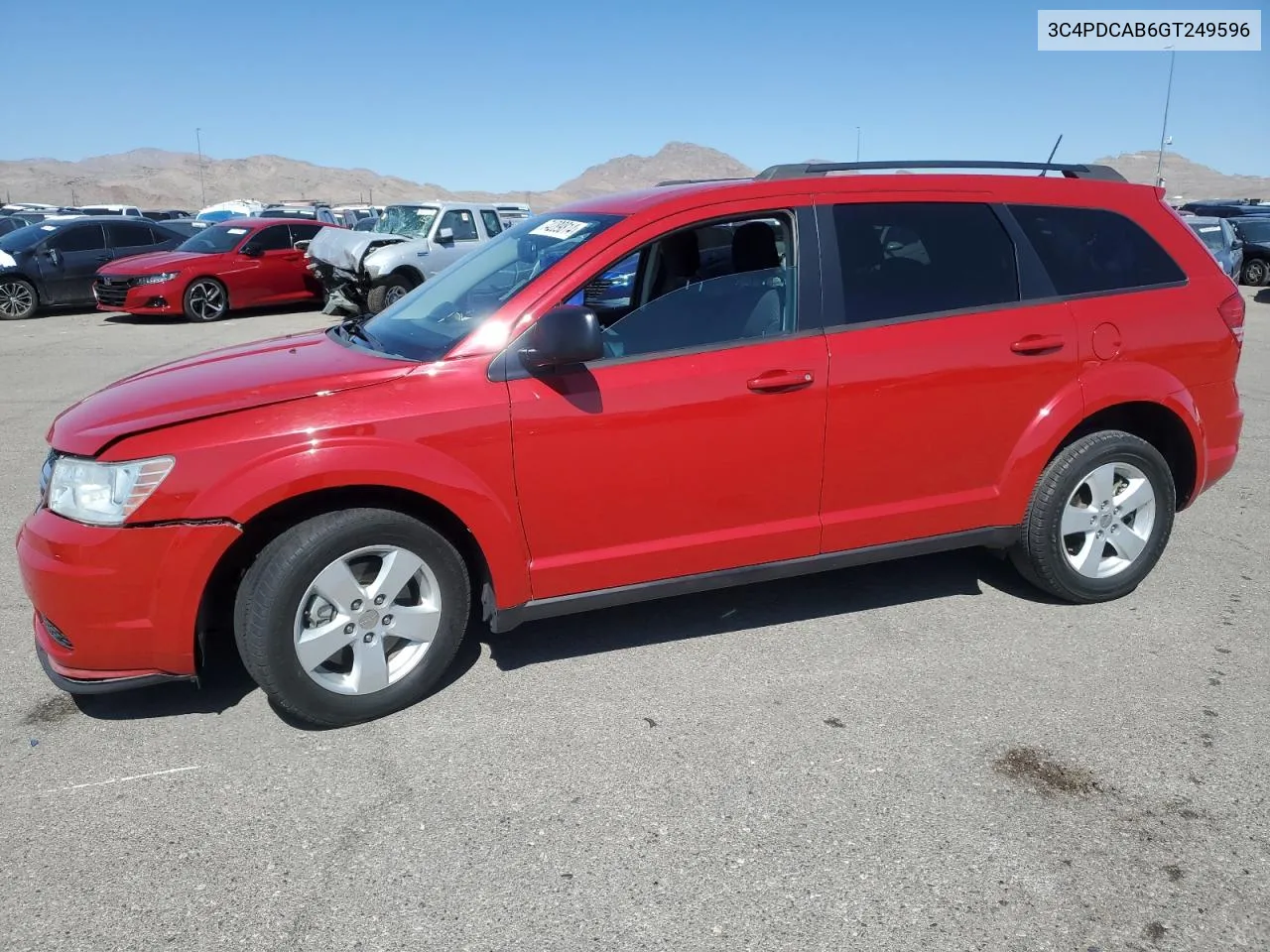 2016 Dodge Journey Se VIN: 3C4PDCAB6GT249596 Lot: 74289814