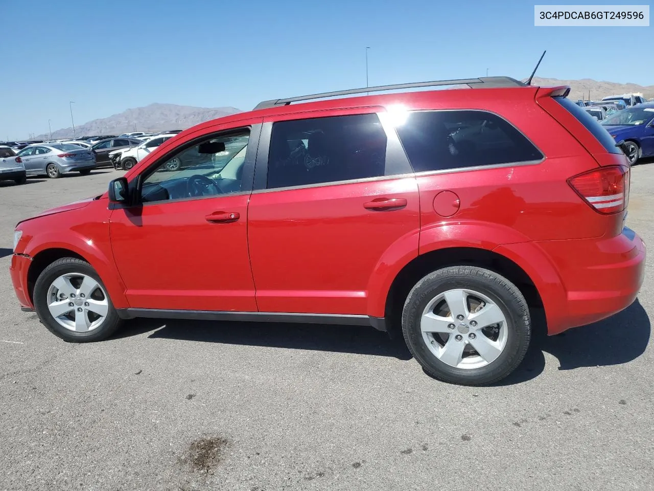 2016 Dodge Journey Se VIN: 3C4PDCAB6GT249596 Lot: 74289814