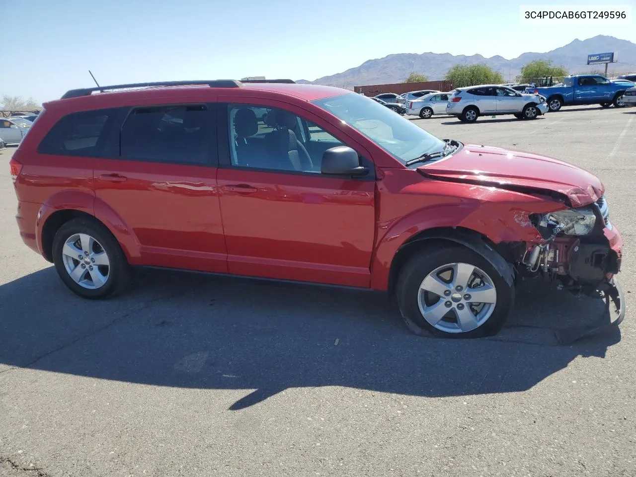 2016 Dodge Journey Se VIN: 3C4PDCAB6GT249596 Lot: 74289814