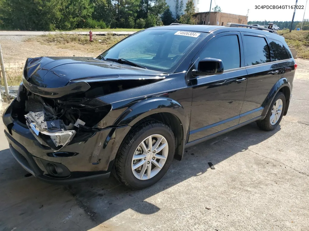 2016 Dodge Journey Sxt VIN: 3C4PDCBG4GT167022 Lot: 74606304