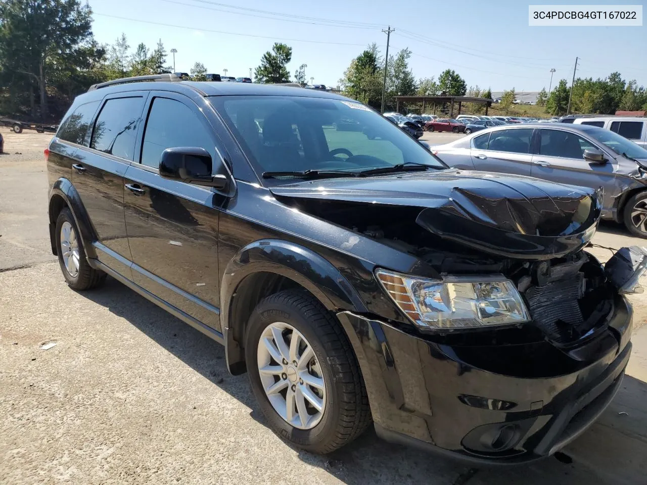 2016 Dodge Journey Sxt VIN: 3C4PDCBG4GT167022 Lot: 74606304