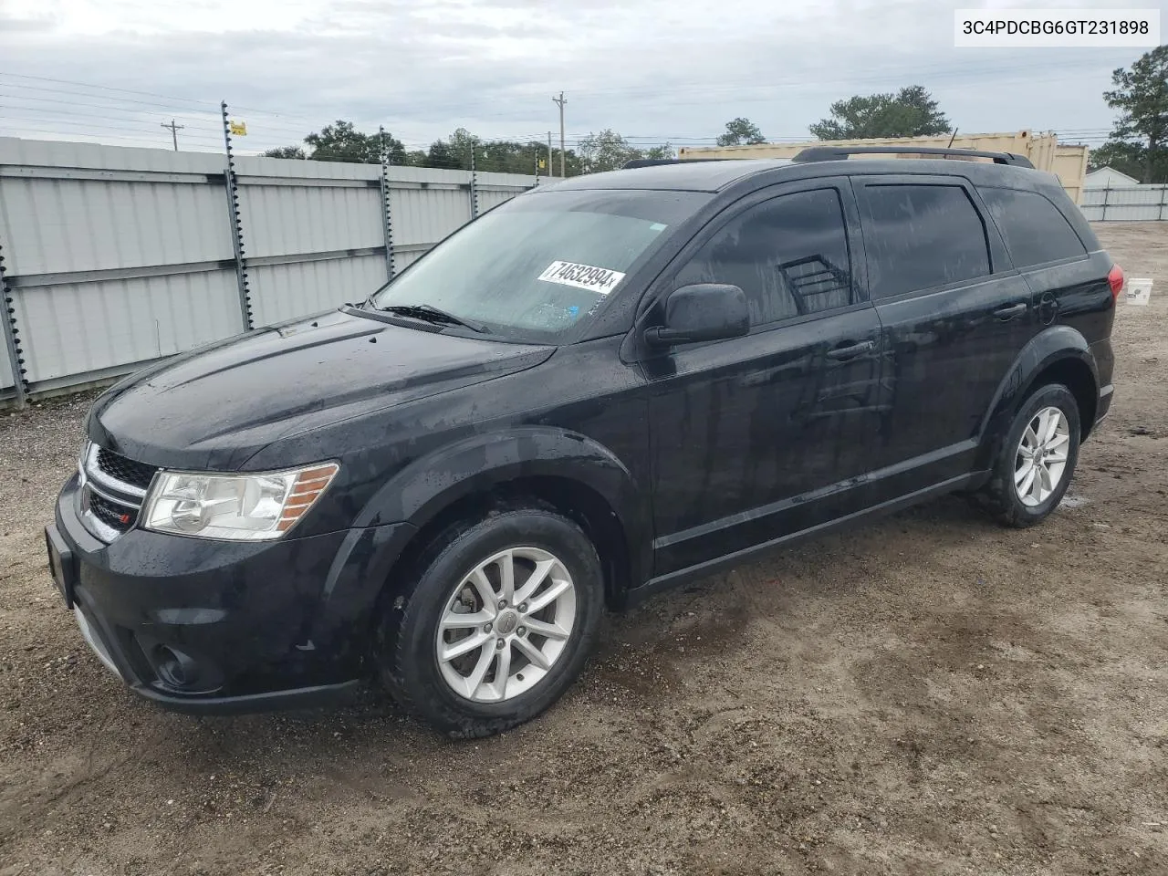 2016 Dodge Journey Sxt VIN: 3C4PDCBG6GT231898 Lot: 74632994