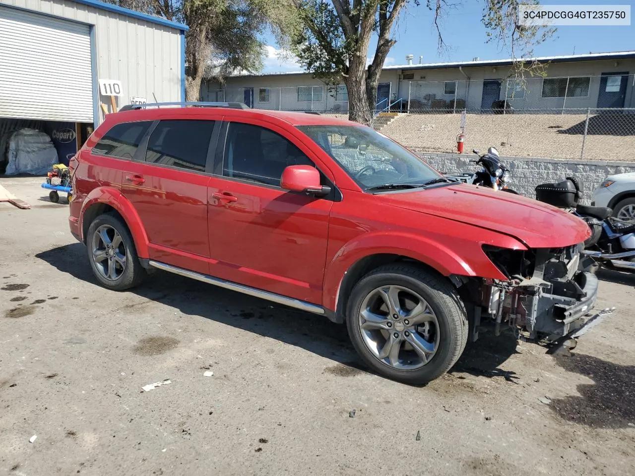 2016 Dodge Journey Crossroad VIN: 3C4PDCGG4GT235750 Lot: 75091884