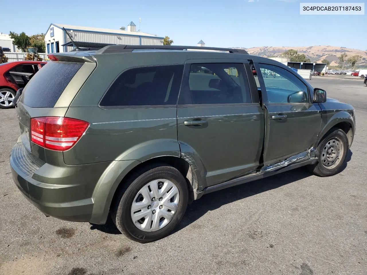 2016 Dodge Journey Se VIN: 3C4PDCAB2GT187453 Lot: 75257094