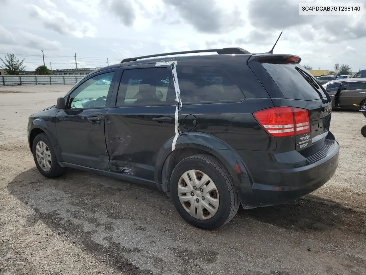 2016 Dodge Journey Se VIN: 3C4PDCAB7GT238140 Lot: 75475424