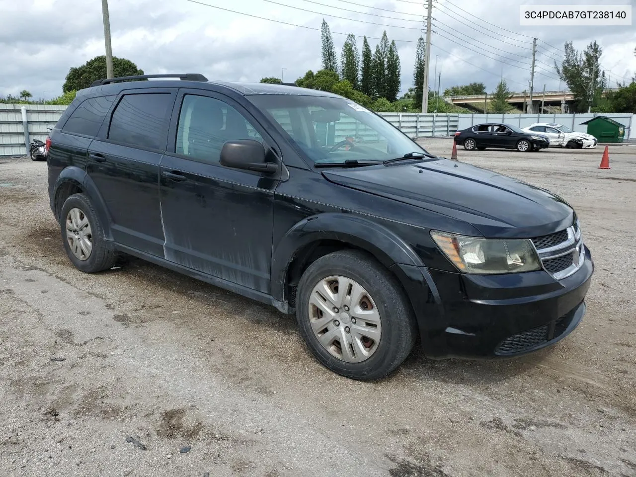 3C4PDCAB7GT238140 2016 Dodge Journey Se