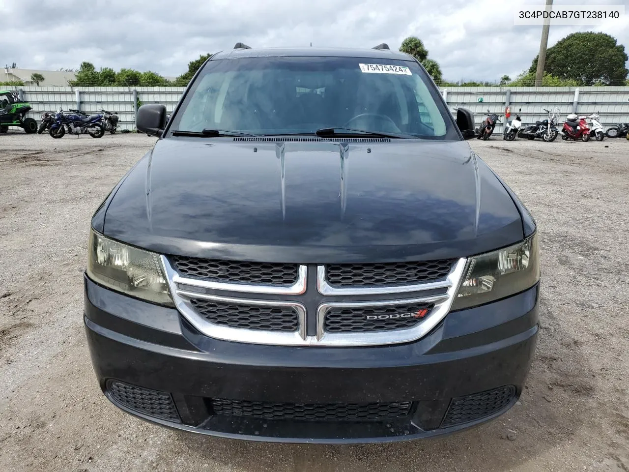 2016 Dodge Journey Se VIN: 3C4PDCAB7GT238140 Lot: 75475424