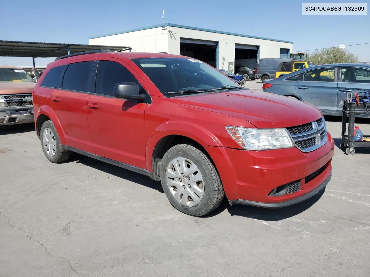 2016 Dodge Journey Se VIN: 3C4PDCAB6GT132309 Lot: 75650034